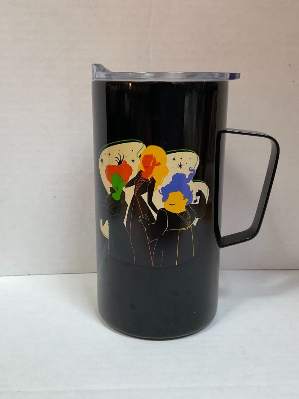 Disney Hocus Pocus Black Travel Tumbler Mug with Lid